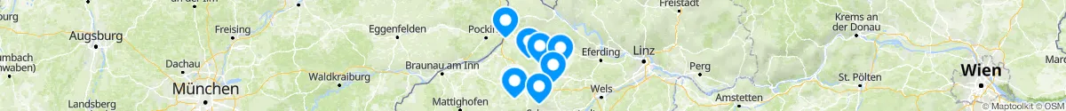 Kartenansicht für Apotheken-Notdienste in der Nähe von Zell an der Pram (Schärding, Oberösterreich)